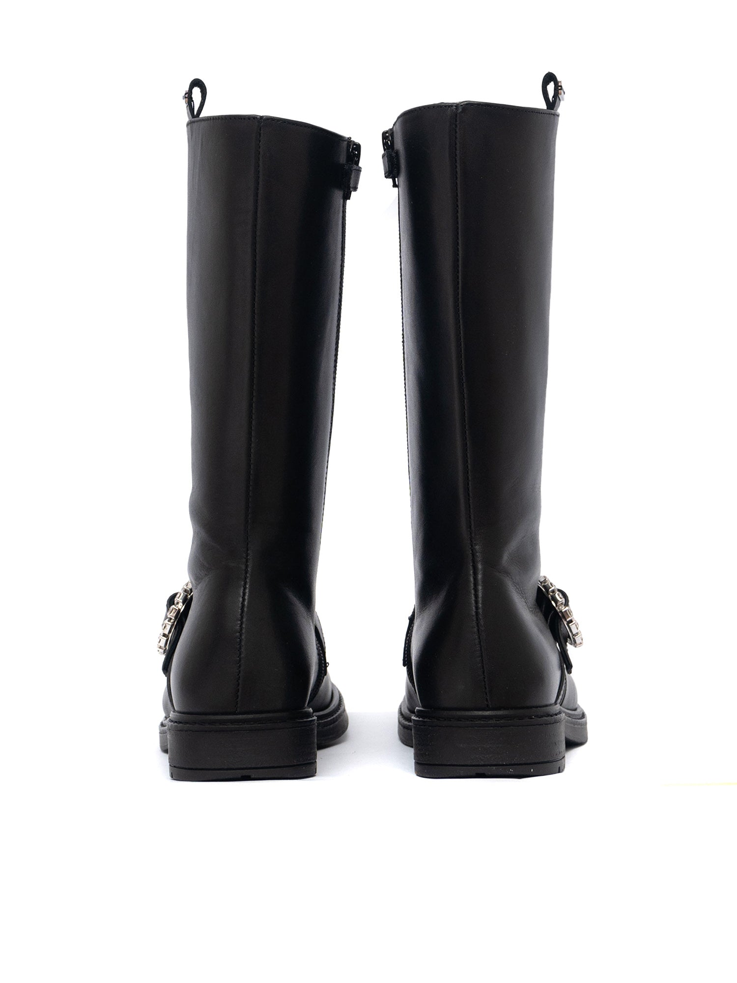HIGH BOOTS Black Leather