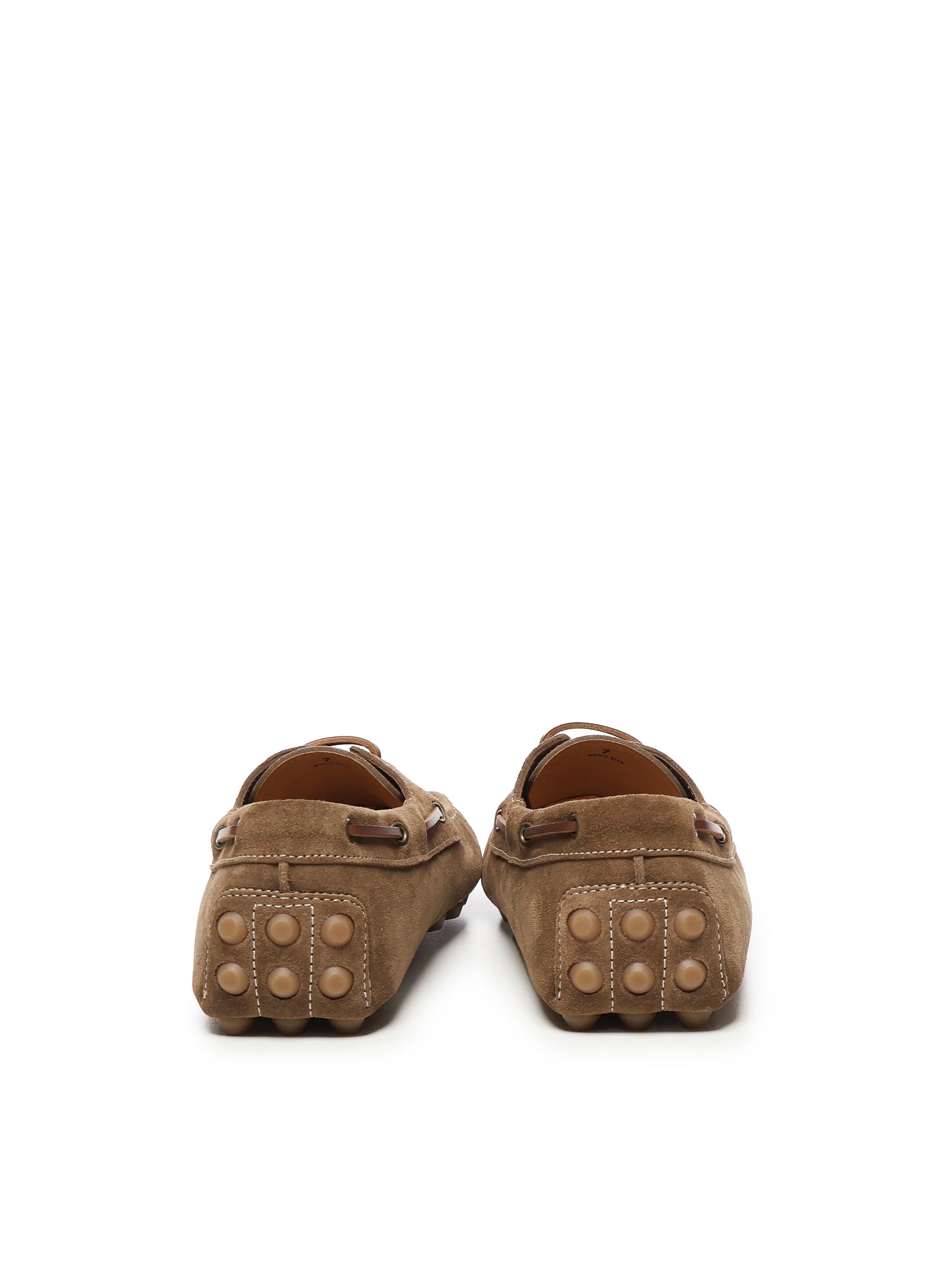 Tods Flat shoes Light Walnut Calfskin Suede