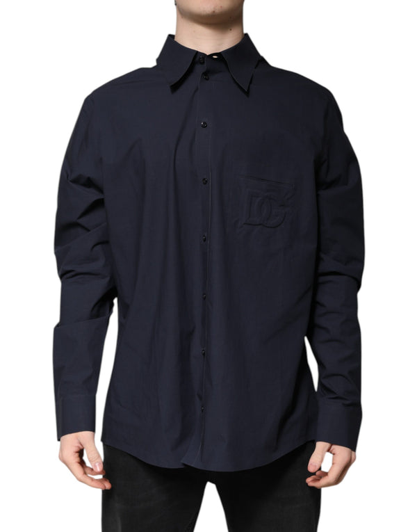 Dolce & Gabbana 88% Cotton 12% Polyester shirt in navy