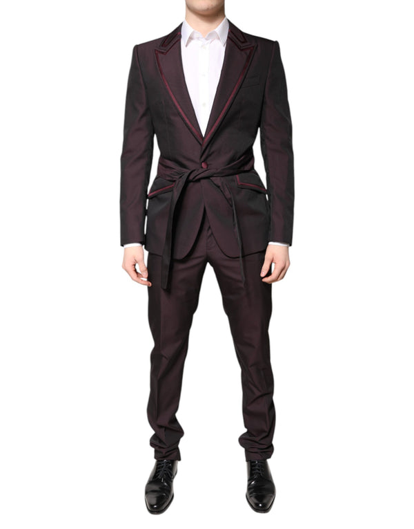 Dolce & Gabbana 53% Polyester 44% Wool 3% Silk pant suit in maroon