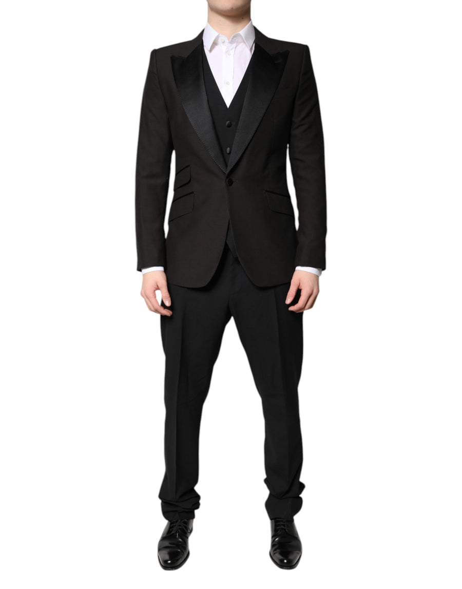Dolce & Gabbana 73% Virgin Wool pant suit in black