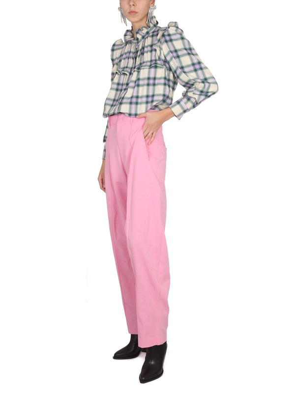 Sopiavea Pants Pink Viscose Trousers