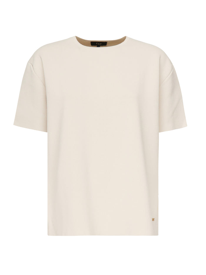 Fay Sweaters White Viscose