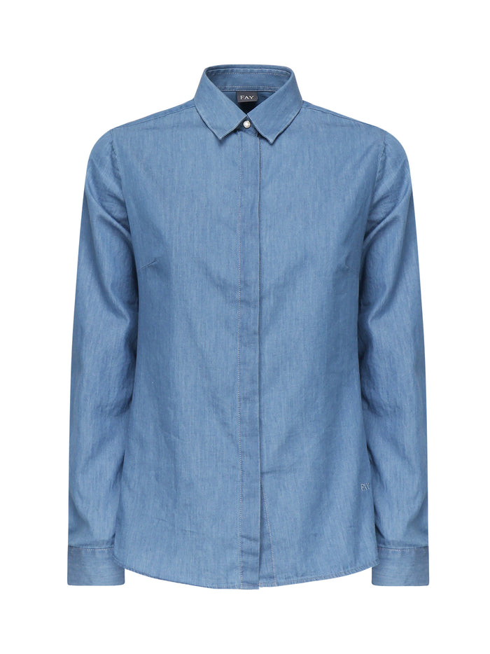 Fay Shirts White Cotton