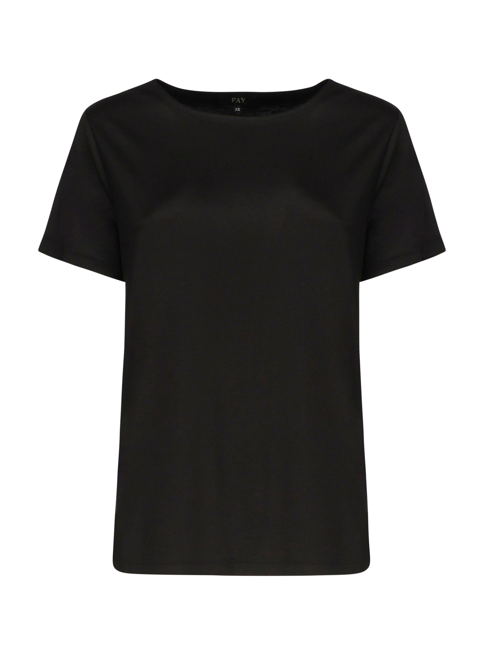 Fay T-shirts and Polos Black Viscose