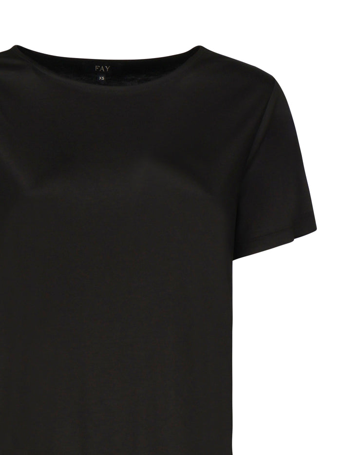 Fay T-shirts and Polos Black Viscose