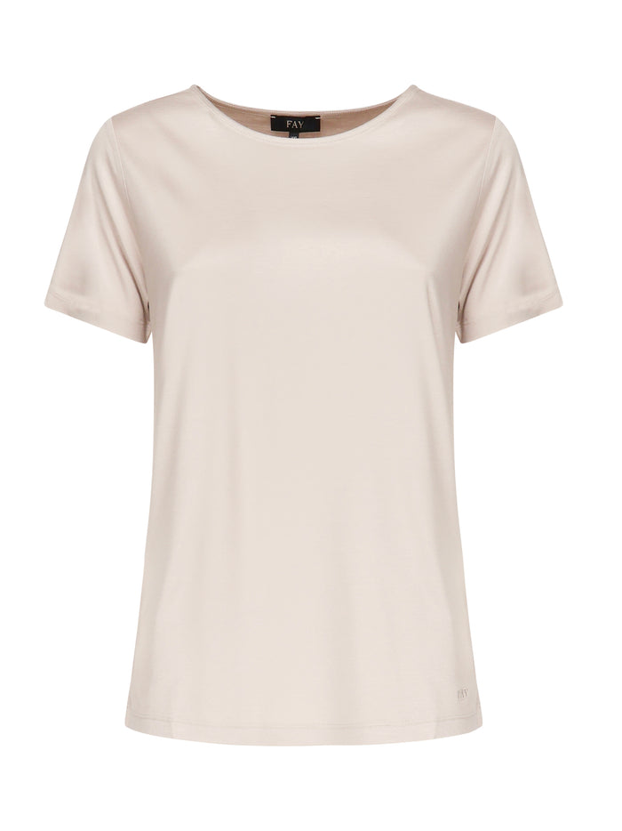 Fay T-Shirts And Polos White Viscose