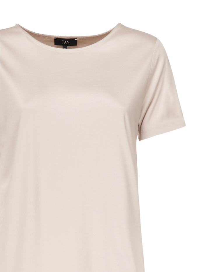 Fay T-Shirts And Polos White Viscose