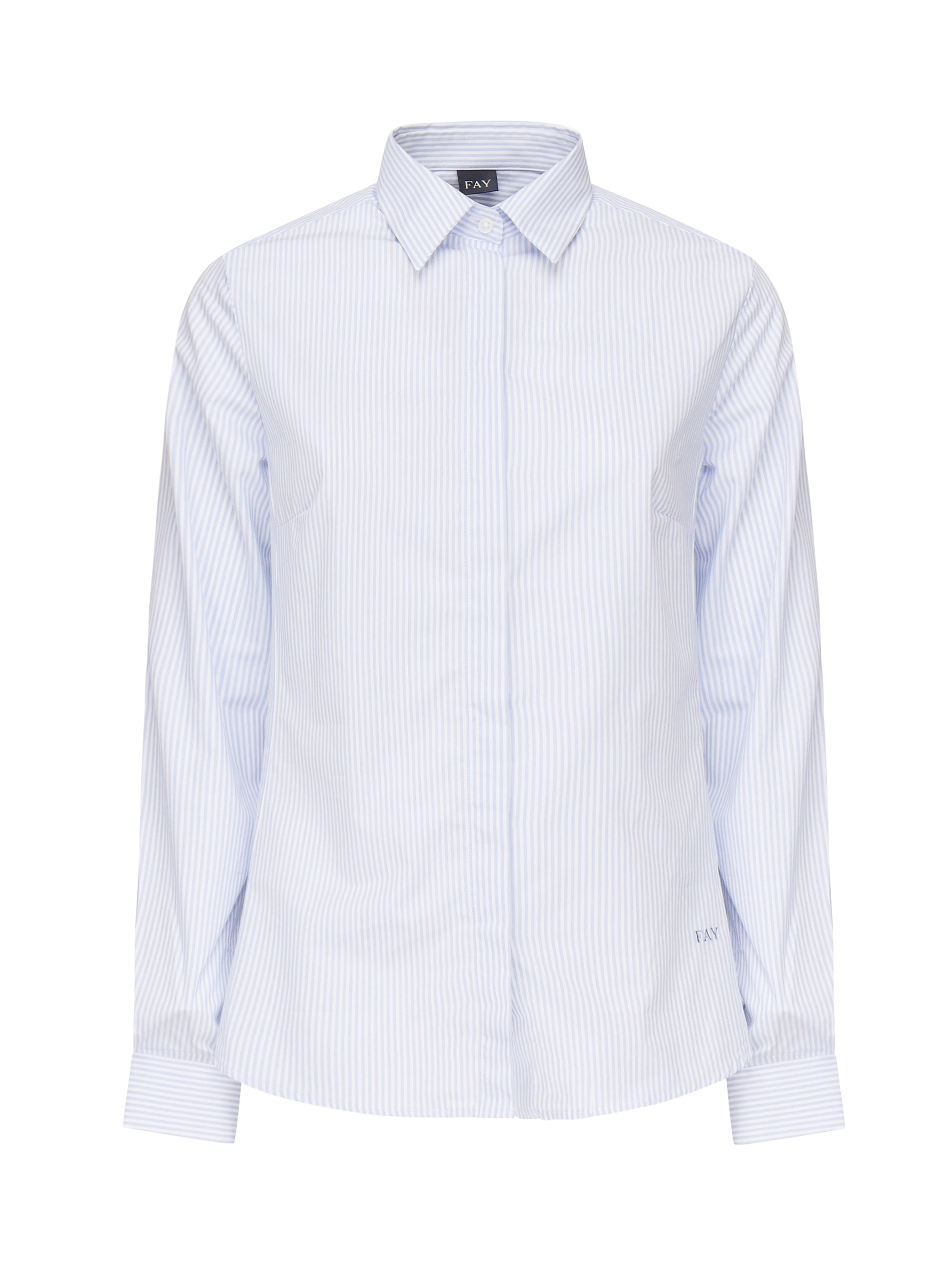 Fay Shirts White, Blue Cotton