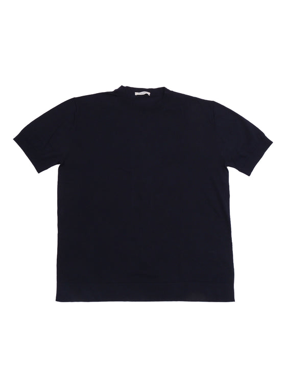 Short Sleeve T-Shirt Blue Cotton Sleeves