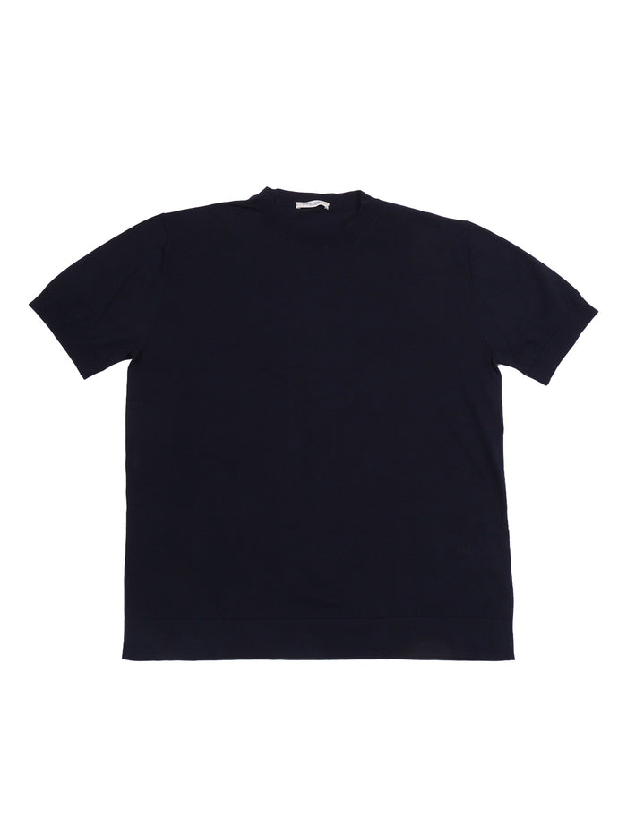 Short Sleeve T-Shirt Blue Cotton Sleeves