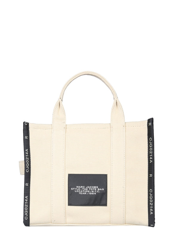 Medium Tote Bag Beige Cotton Polyester Handbags