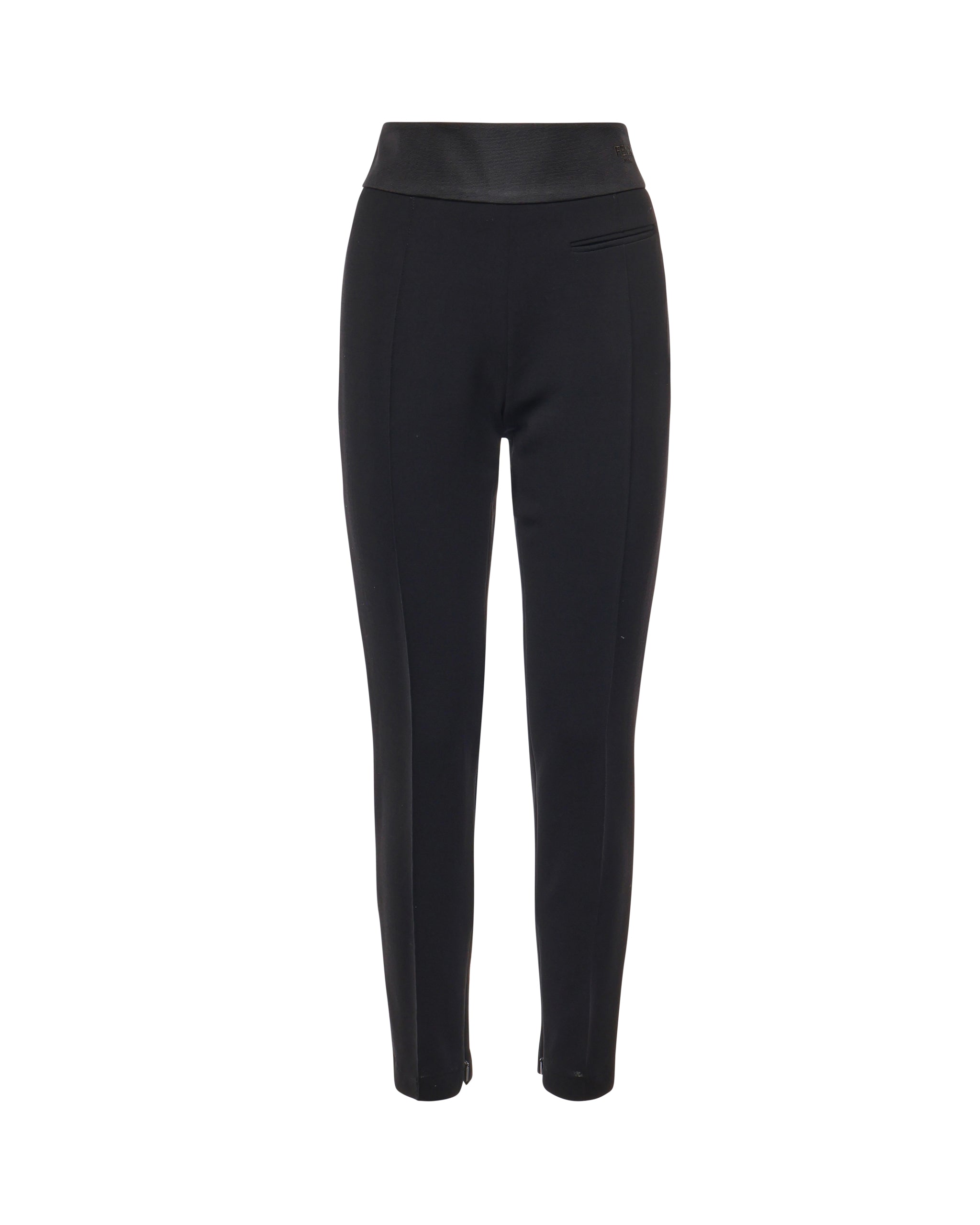 Fendi Trousers Black Fleece Wool