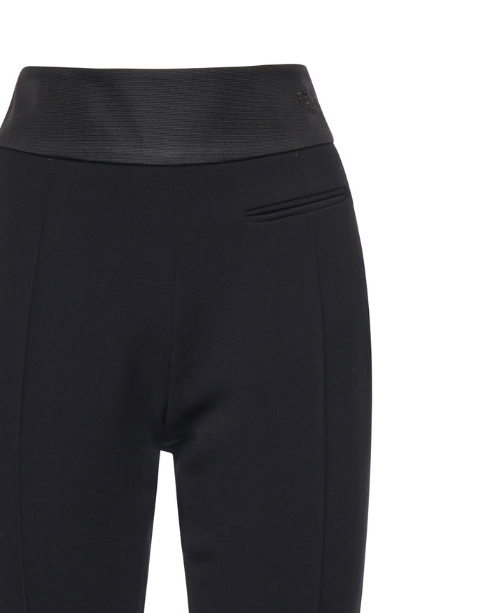 Fendi Trousers Black Fleece Wool