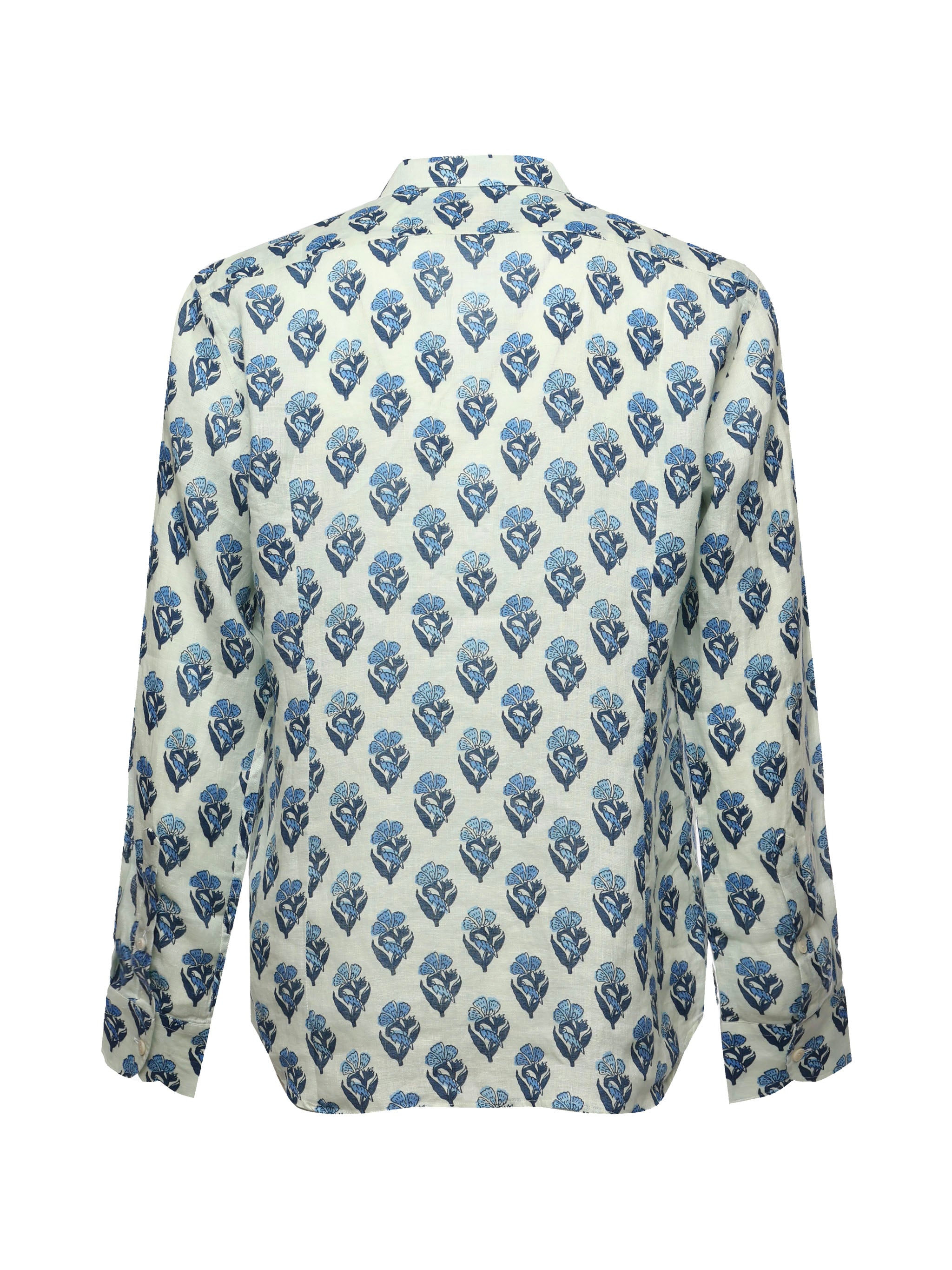 MC2 Saint Barth Shirts White, Blue Linen