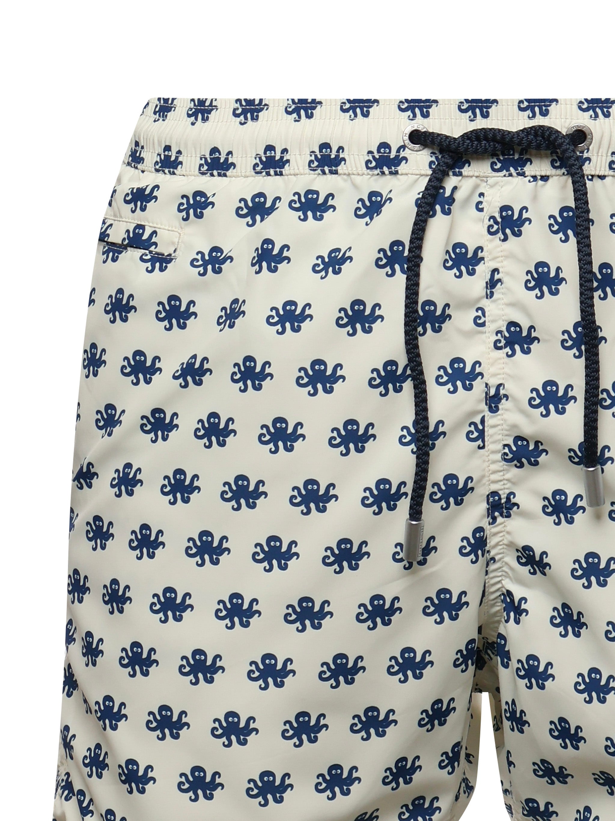 Mc2 Saint Barth Sea Clothing Off White, Blue Polyester