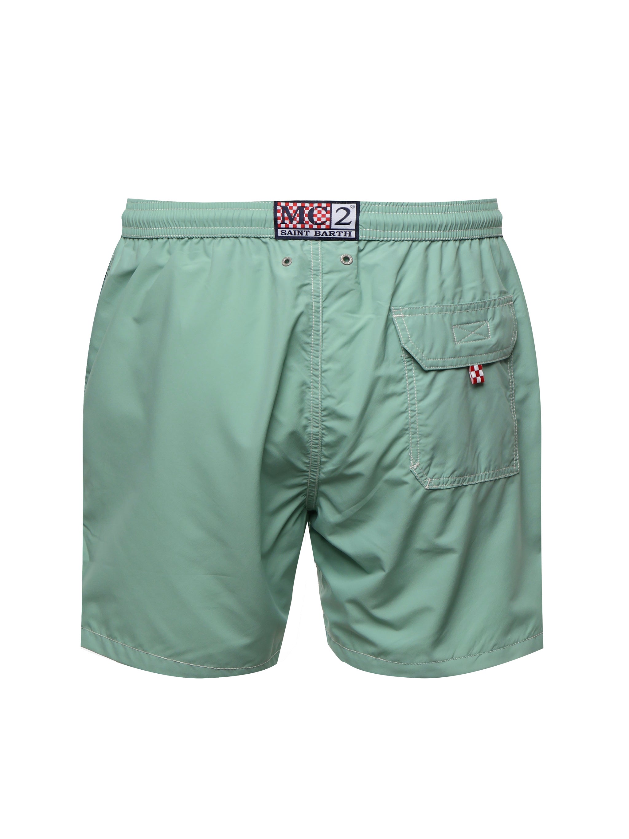 Mc2 Saint Barth Sea Clothing Sage Green Polyester