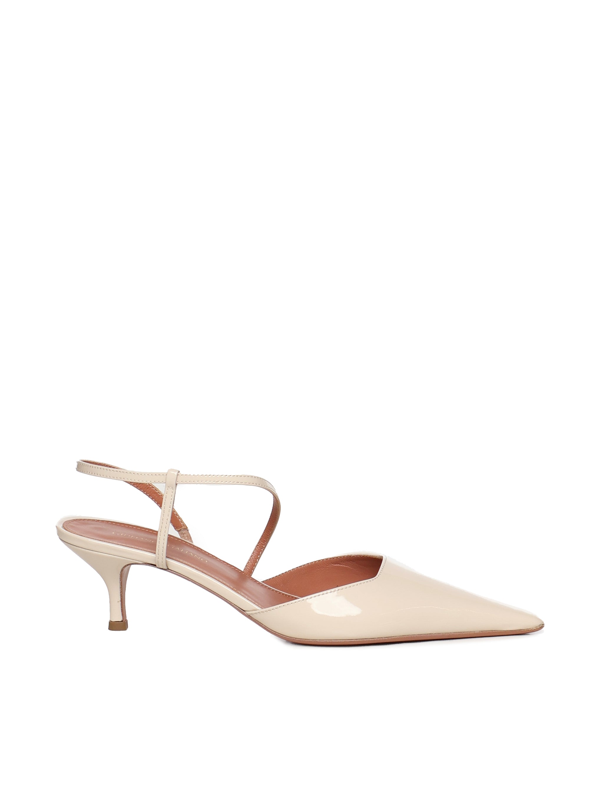 Giuliano Galiano With Heel Nude Patent Leather