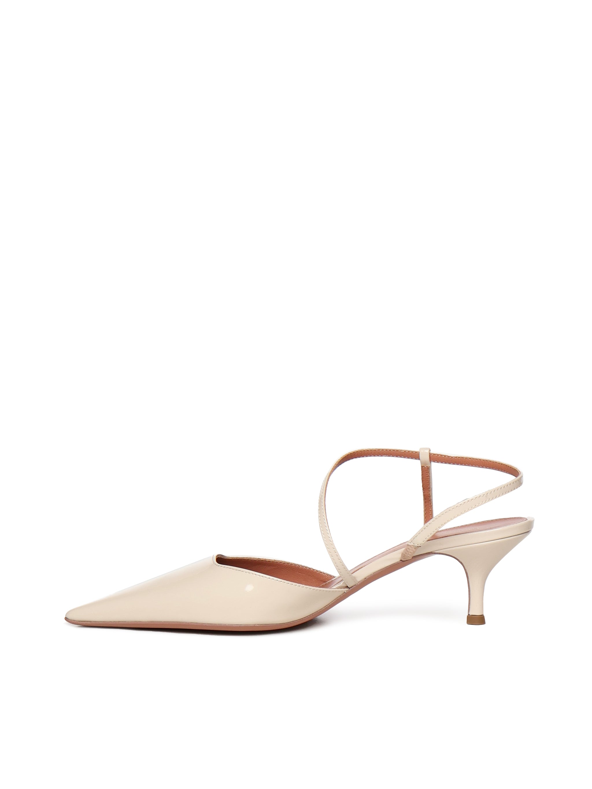 Giuliano Galiano With Heel Nude Patent Leather