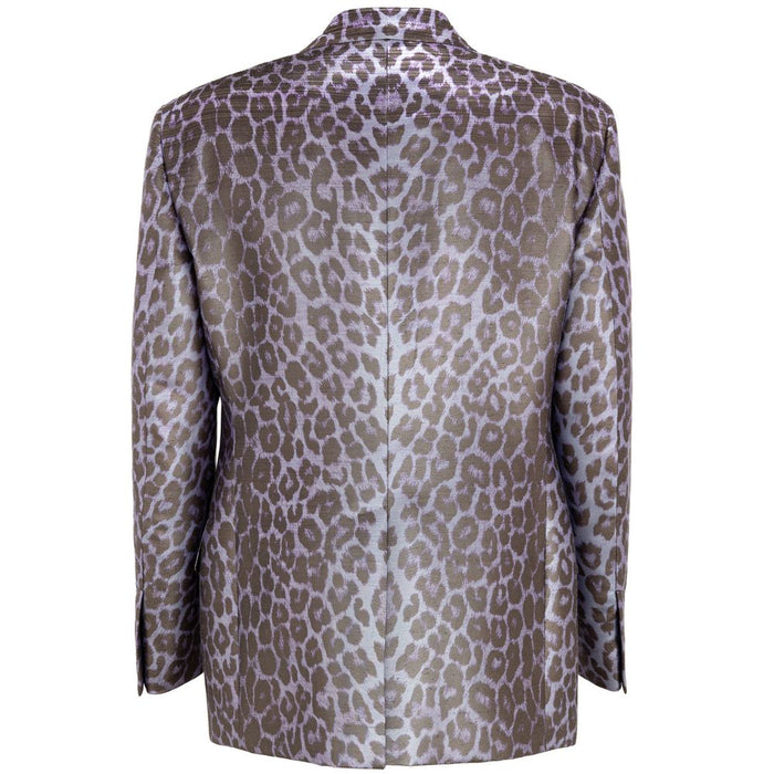 Tom Ford 49% viscose blazer in purple — view 2