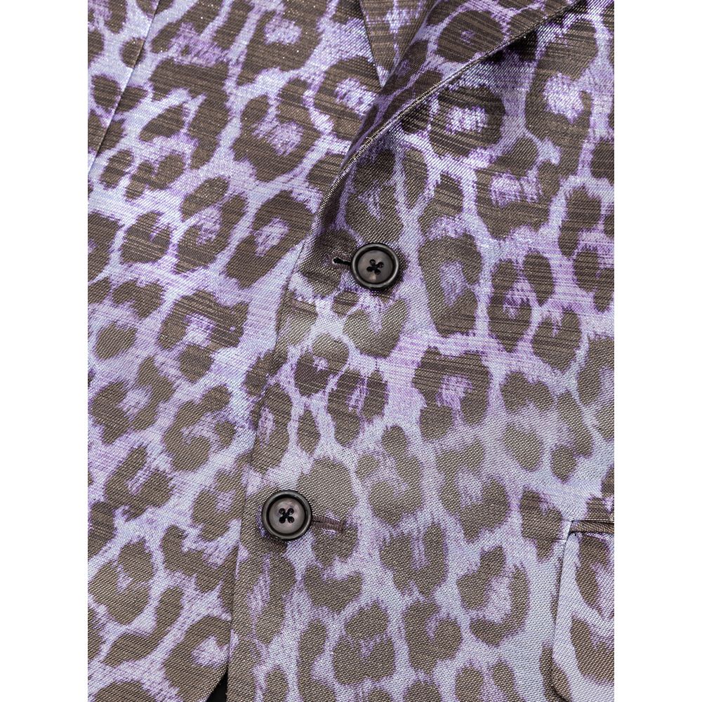 Tom Ford 49% viscose blazer in purple — view 4