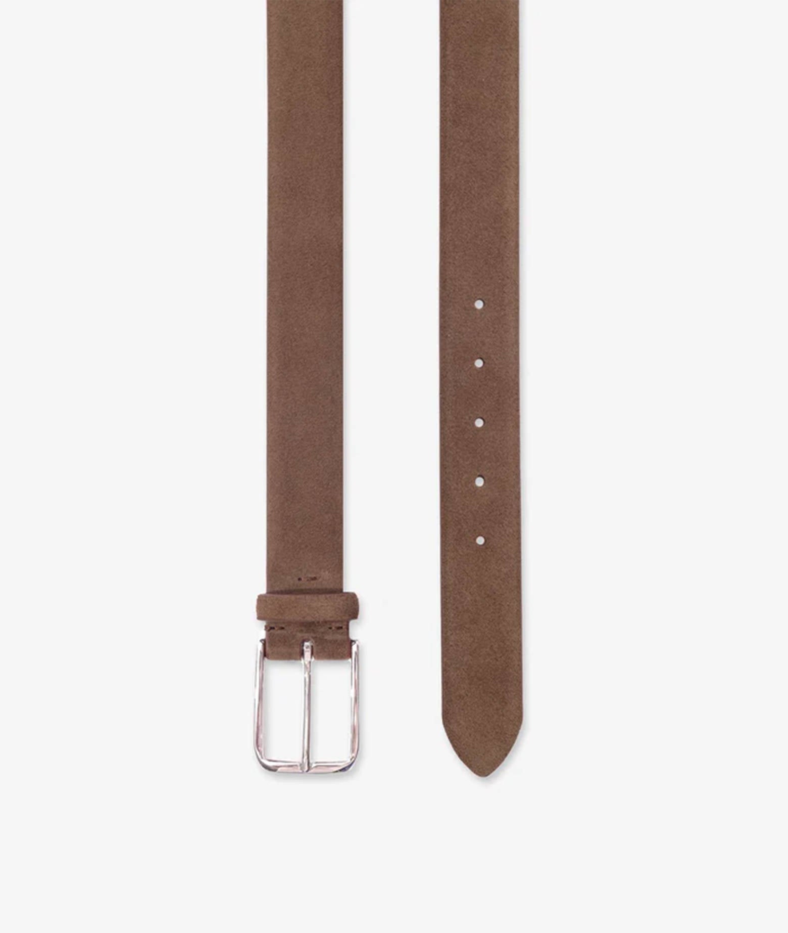 Suede Leather Belt Darkbrown Cinture