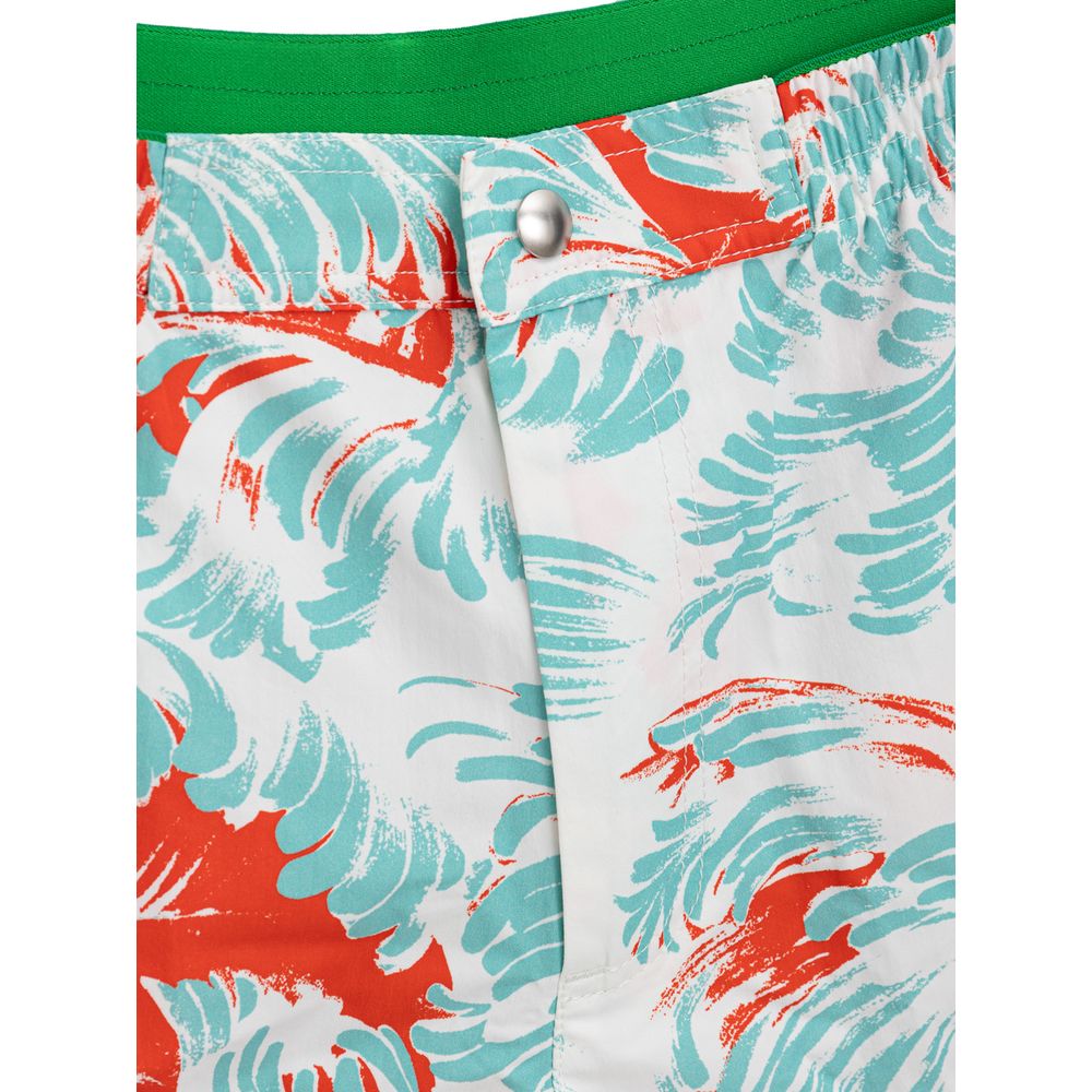 Bottega Veneta 100% Polyamide swim shorts in white — view 3