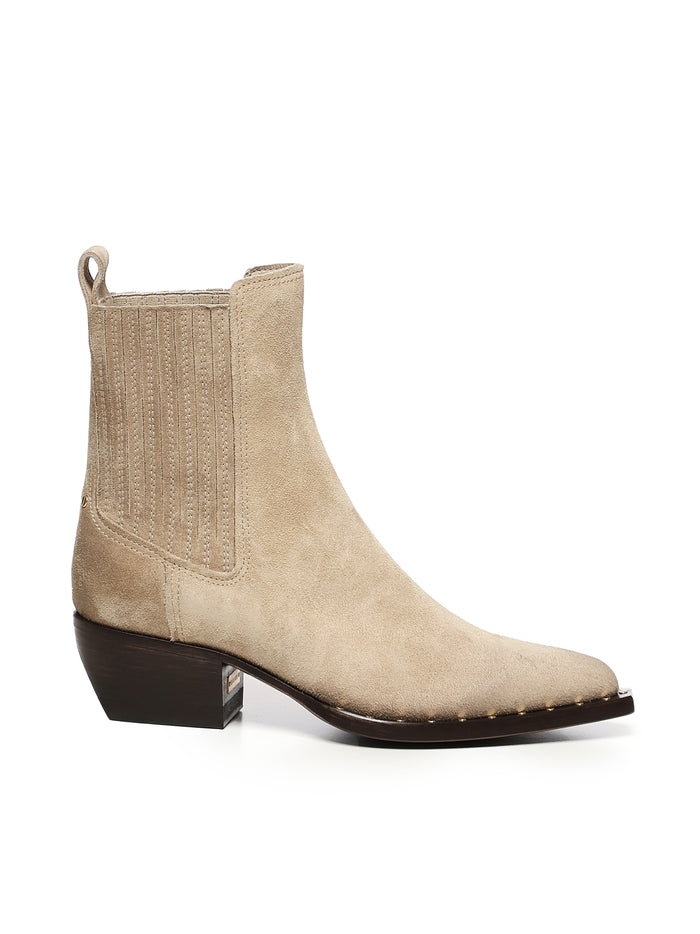 Golden Goose Boots Sand Cowskin