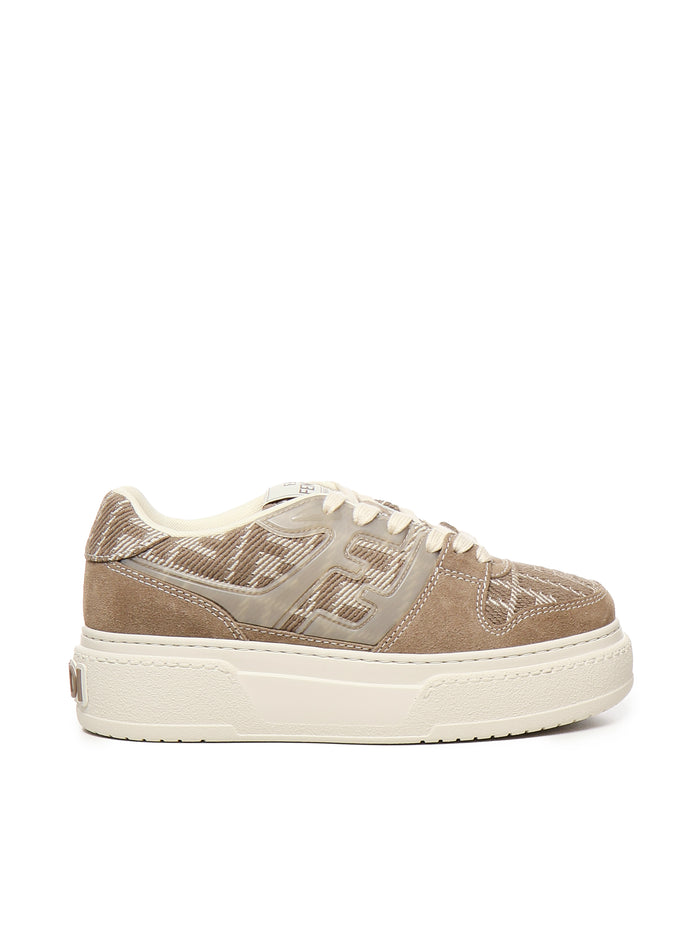 Fendi Sneakers Beige Calfskin