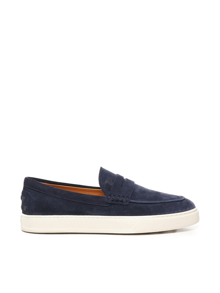 Tods Flat Shoes Blue Calfskin