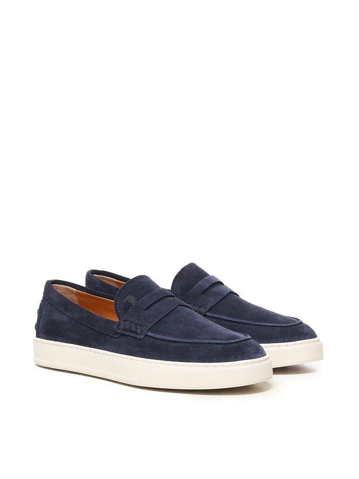 Tods Flat Shoes Blue Calfskin
