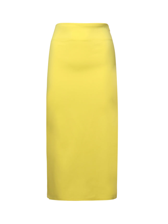 Jacquemus Skirts Yellow Viscose Elasthanne