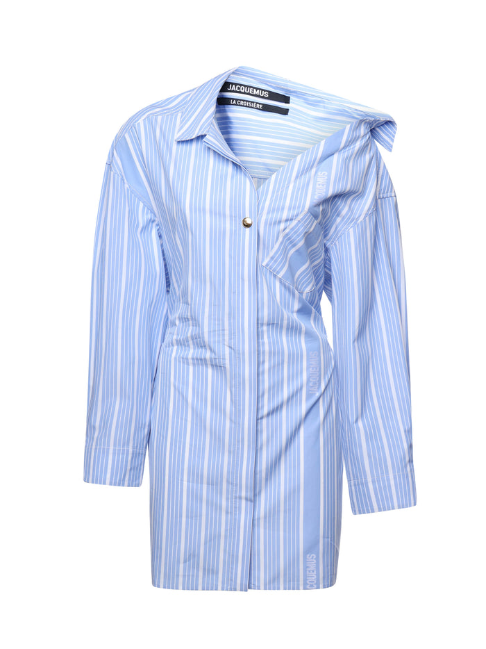 Jacquemus Dresses Blue, White Cotton