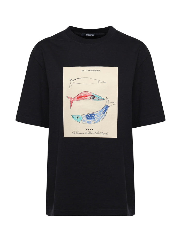 Jacquemus T-Shirts And Polos Blue Cotton