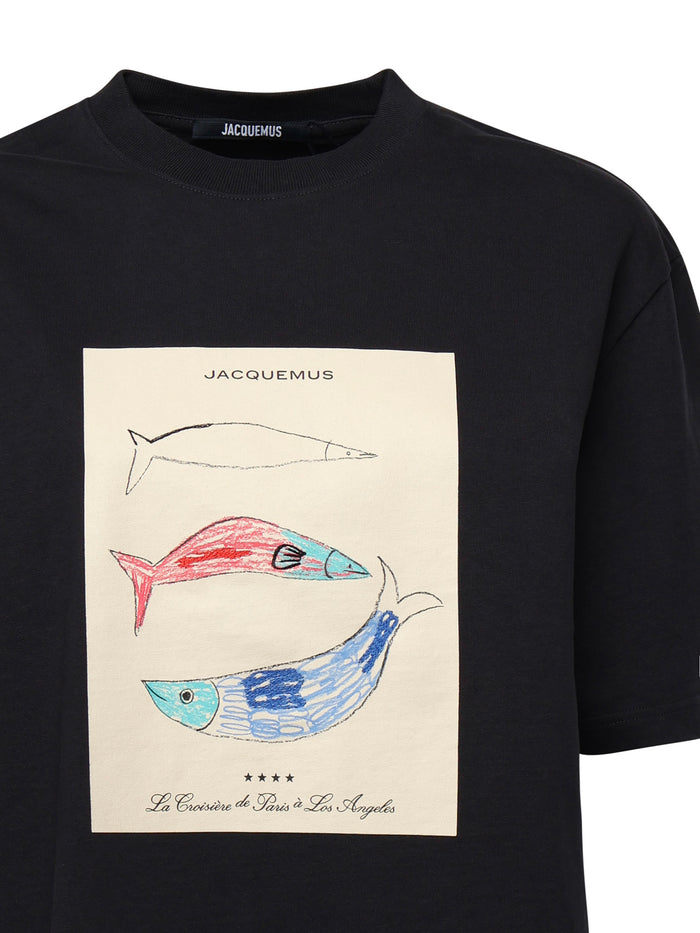 Jacquemus T-Shirts And Polos Blue Cotton