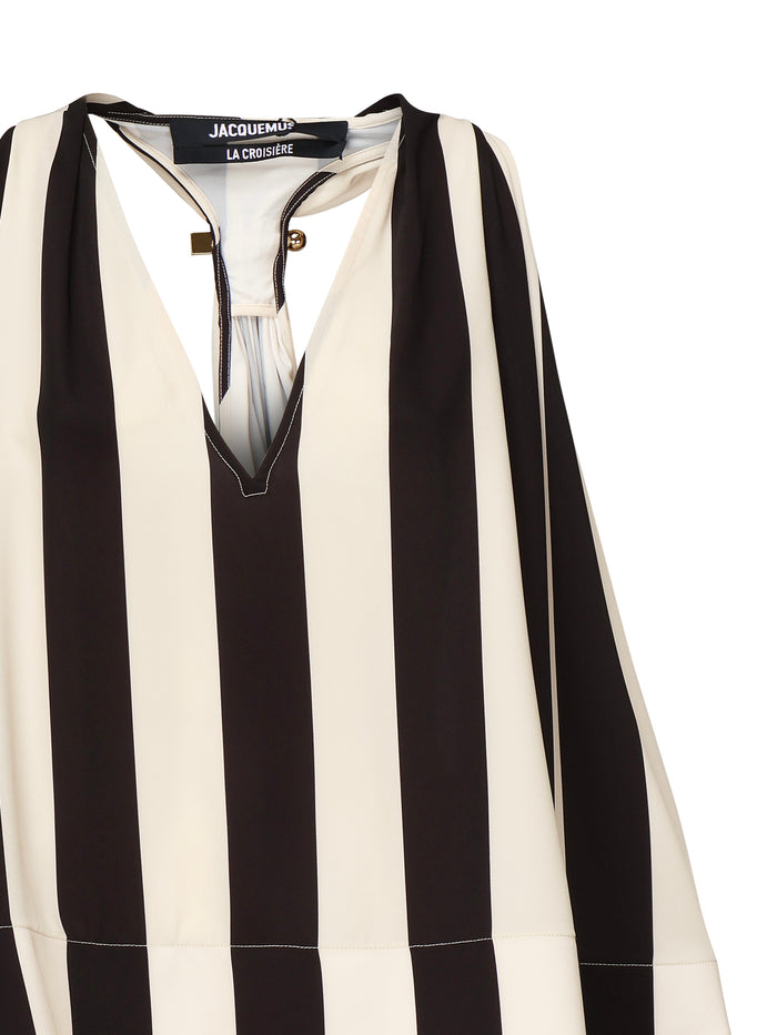 Jacquemus Top Beige, Black Polyester