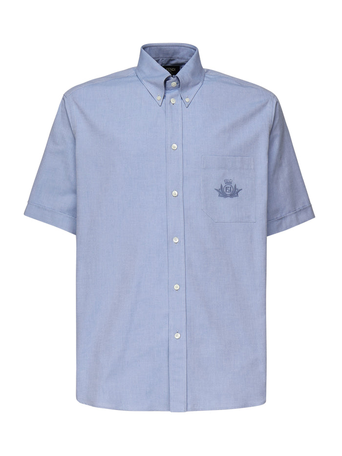 Fendi Shirts Blue Cotton