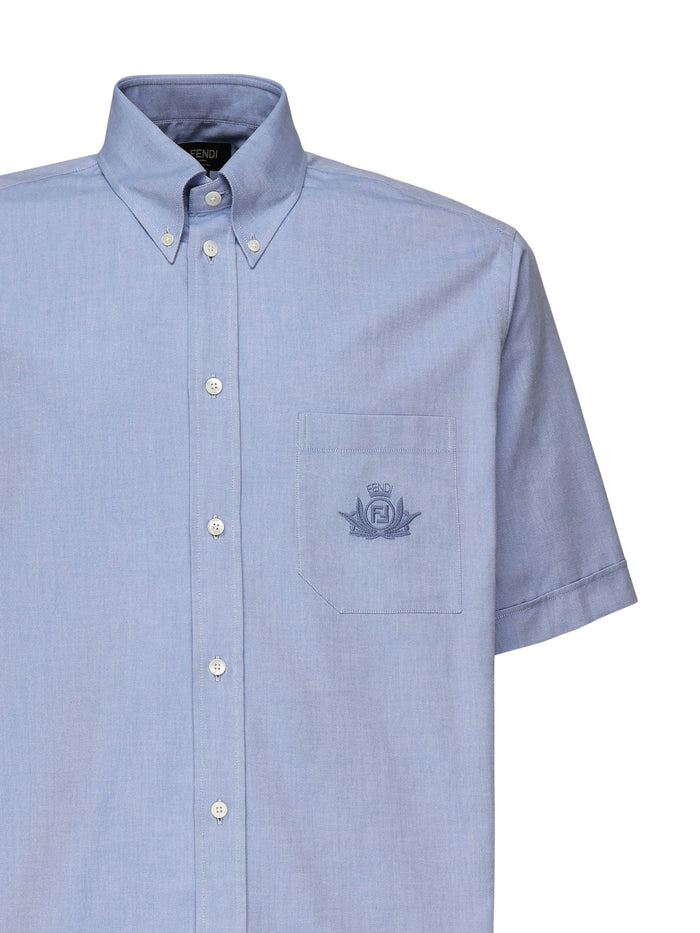 Fendi Shirts Blue Cotton