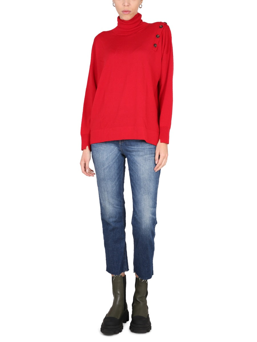 Turtleneck Shirt Red Not Specified Jumpers