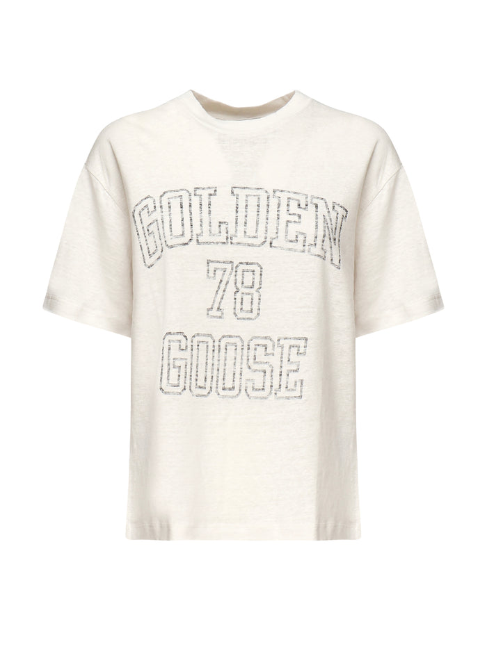 Golden Goose T-Shirts And Polos Beige Linen