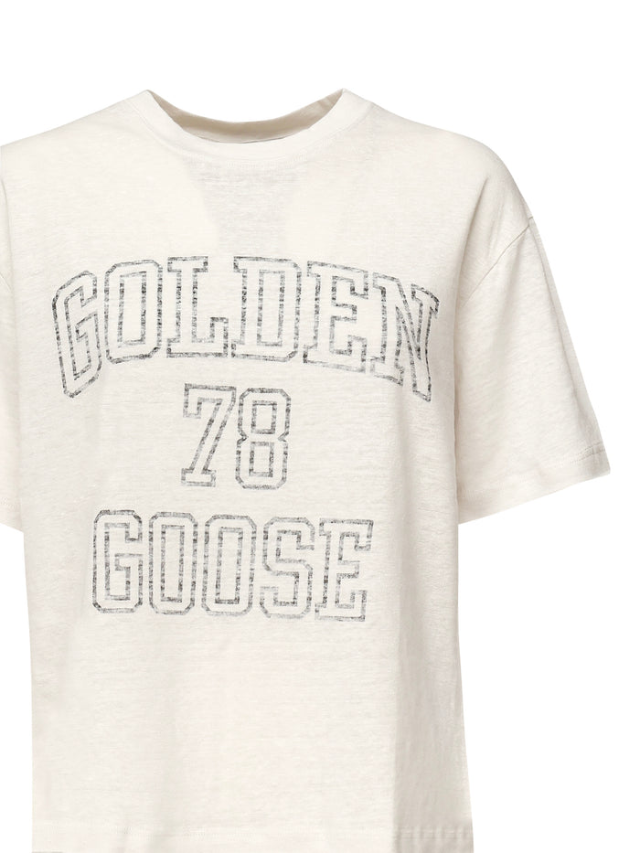 Golden Goose T-Shirts And Polos Beige Linen