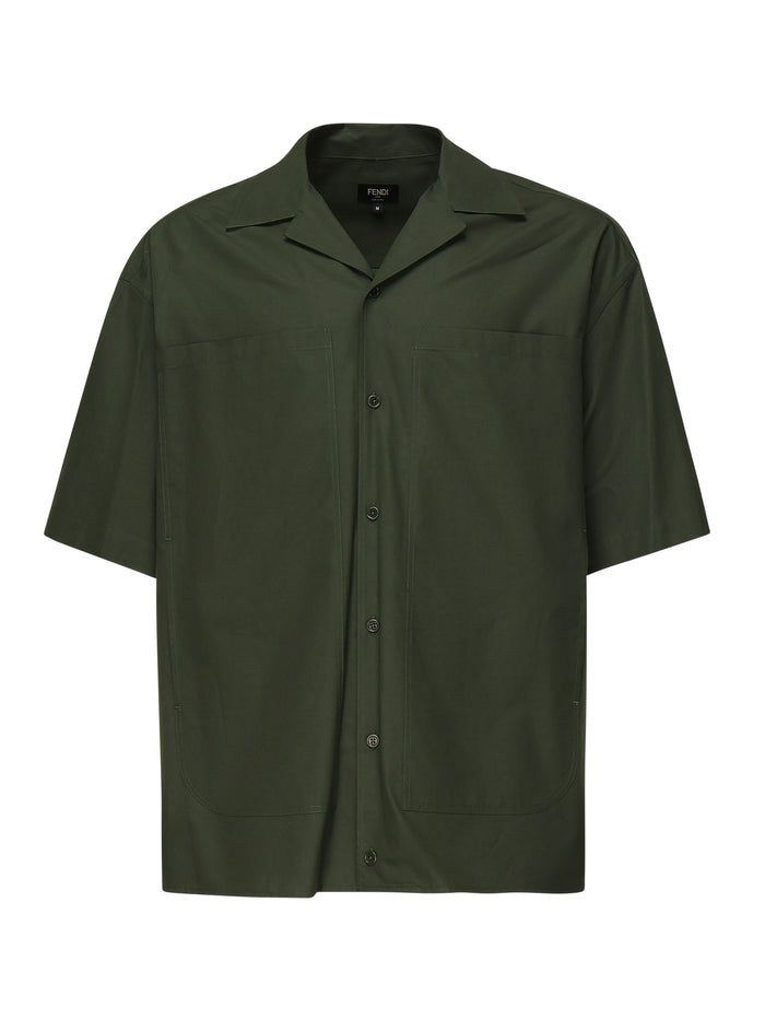 Fendi Shirts Green Cotton