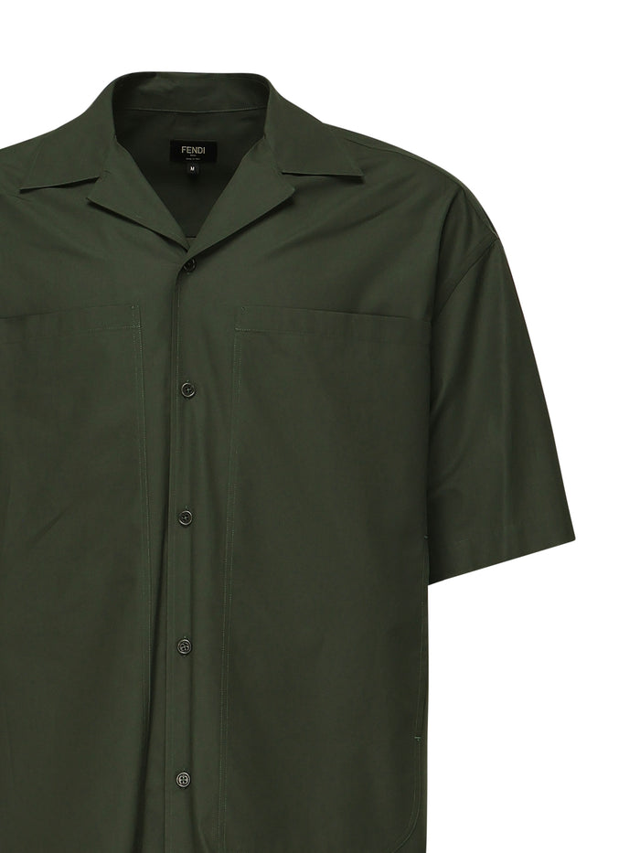 Fendi Shirts Green Cotton