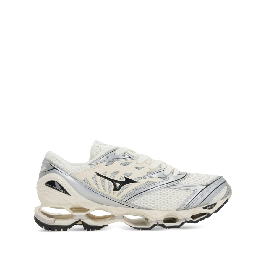 Trainers Leather And Mesh White Calf Sneaker