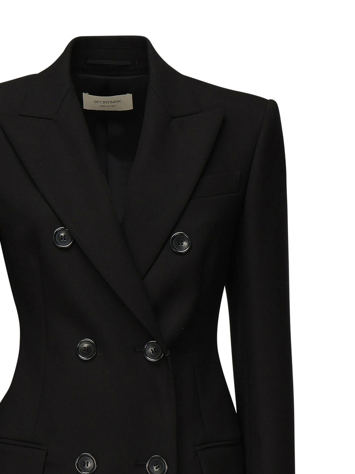 Sportmax Jackets Black Virgin Wool