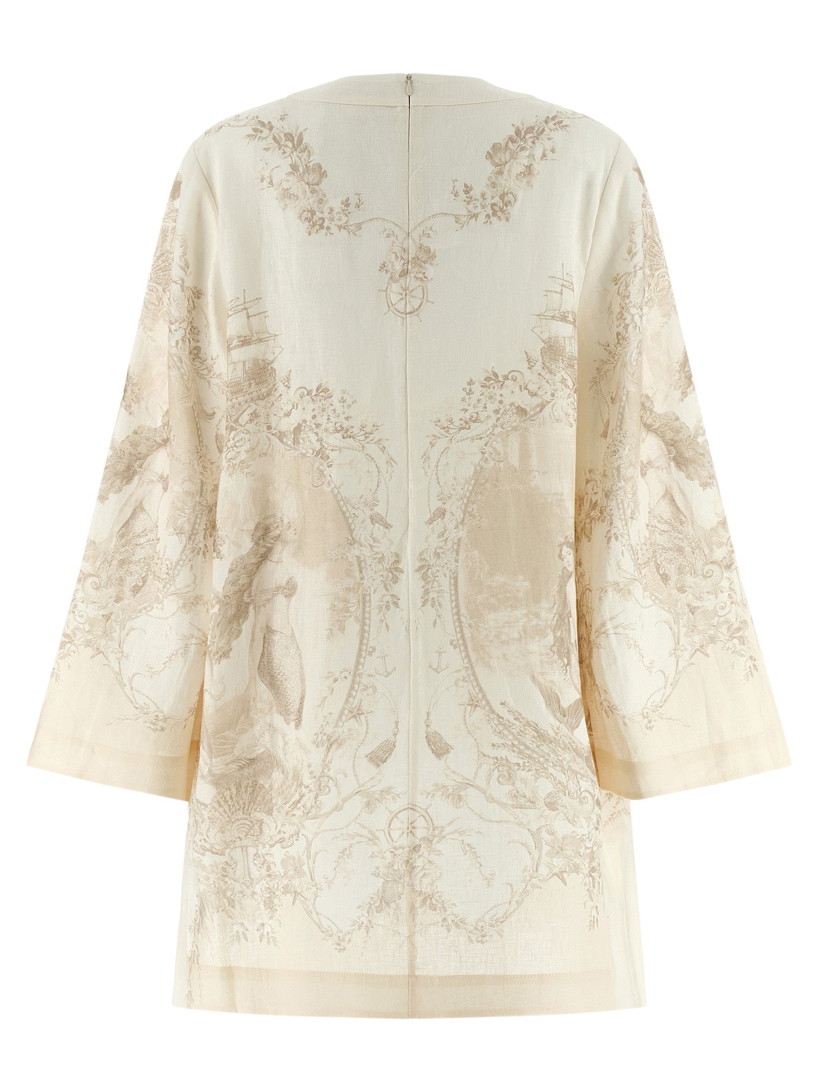 Tunic dress Beige Linen