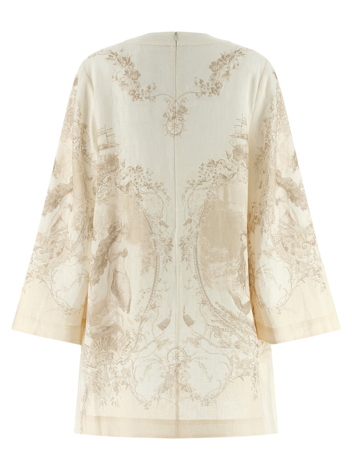 Tunic dress Beige Linen