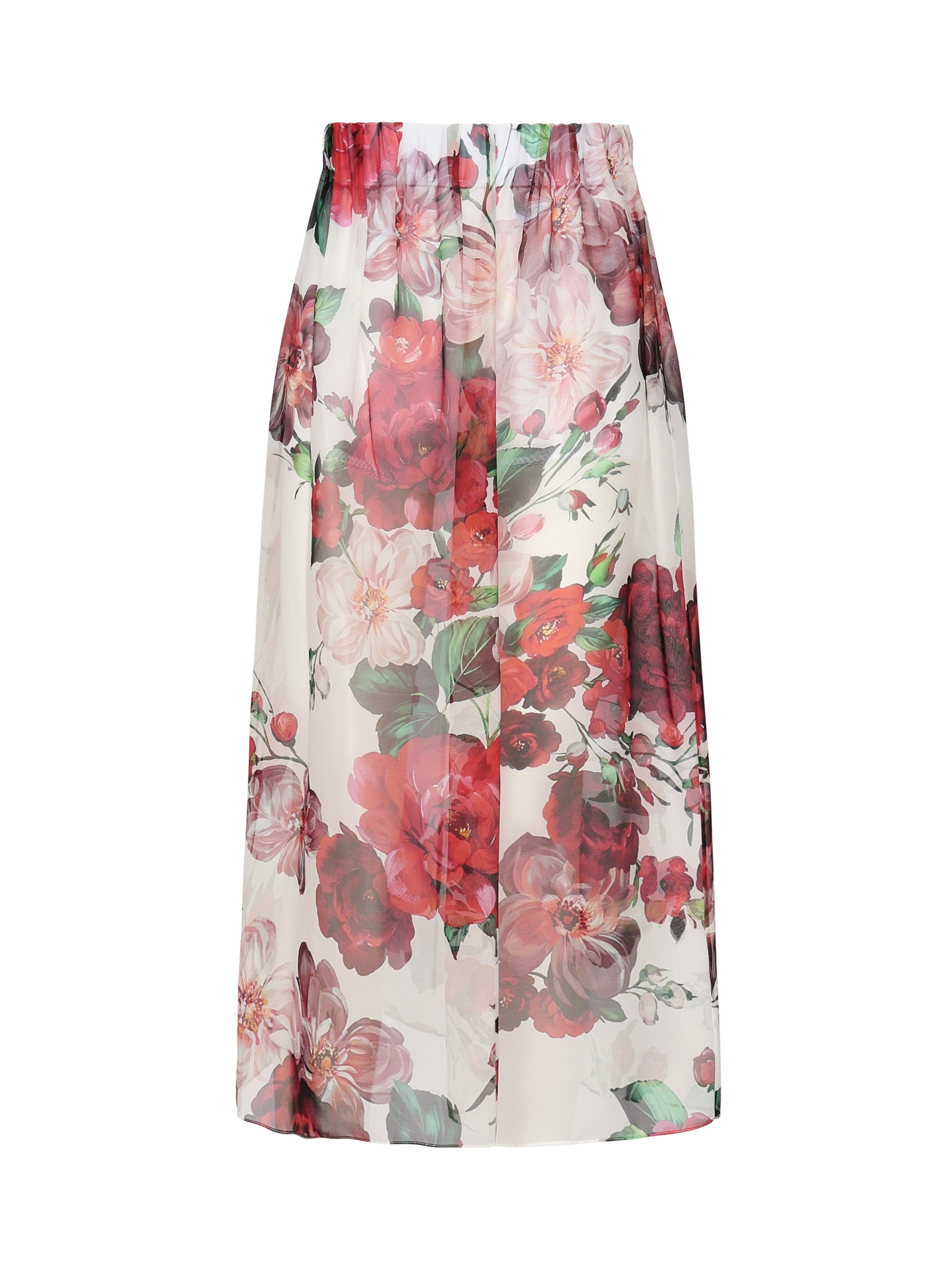Dolce & Gabbana Skirts White, Pink, Red,green Silk