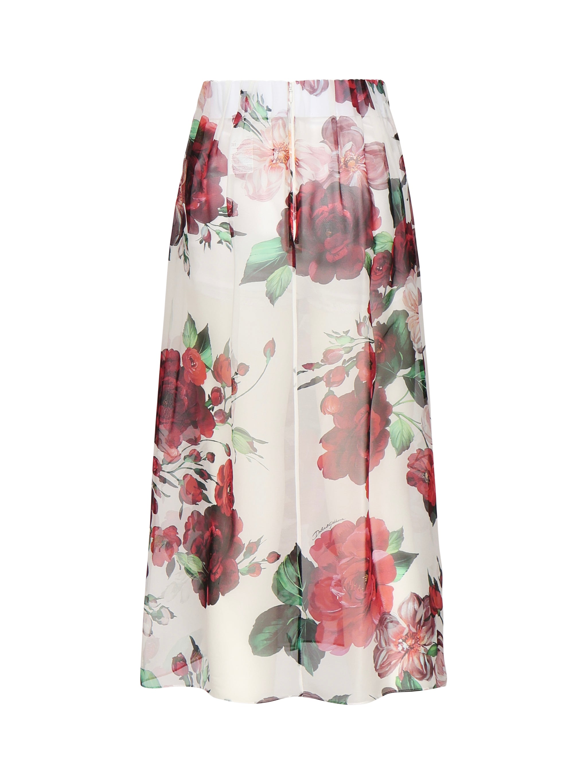 Dolce & Gabbana Skirts White, Pink, Red,green Silk