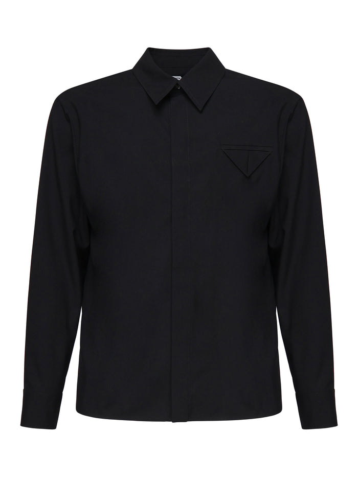 Bottega Veneta Shirts Midnight Blue Wool